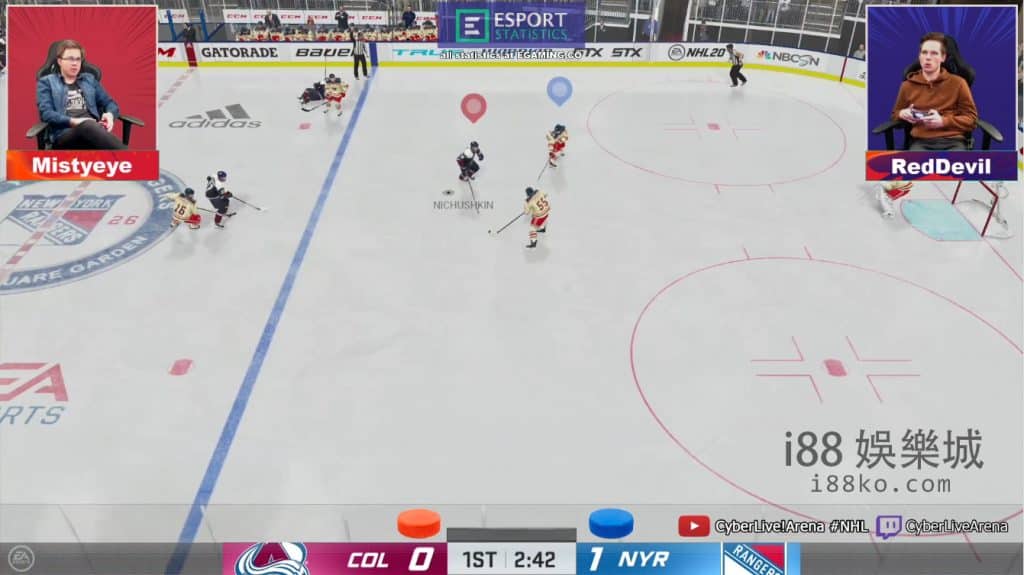 NHL20 遊戲畫面